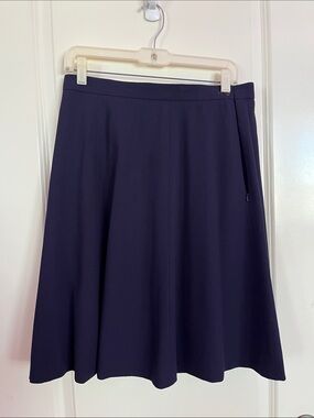 NWT Vintage Jaeger Women's Navy A-Line Skirt Size 14